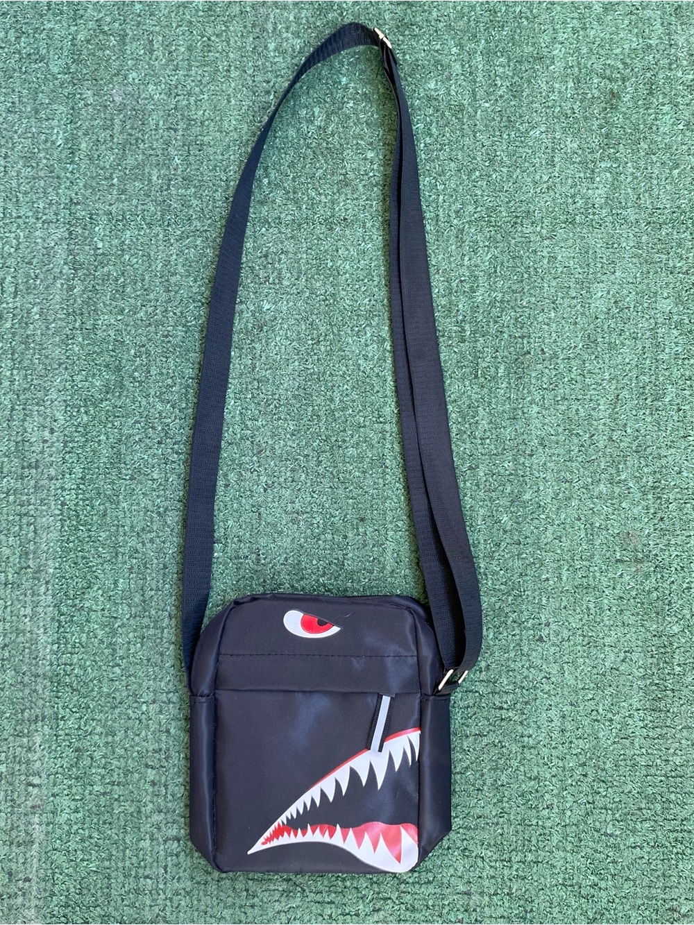 Black Shark Crossbody Shoulder Bag